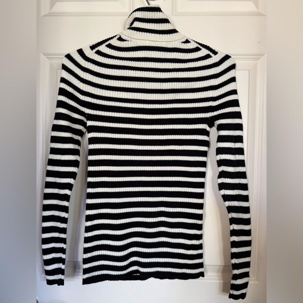Ann Taylor Loft cotton striped sweater - Picture 2 of 4
